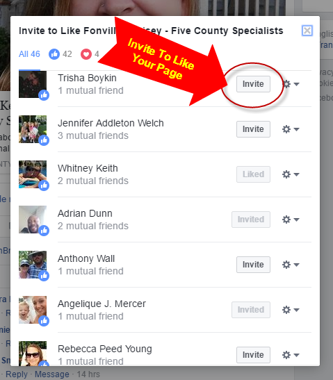 How To Invite People Who Liked a Facebook Post to Like Your Business Page